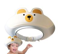 Gorro de baño para niños pequeños, plegable, impermeable, para shower, cómodo protector para los oídos, bonito sombrero protector para niños pequeños, control de salpicaduras, para el