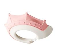 Gorro de baño reutilizable para bebé, diadema ajustable con protectores para los oídos, resistente al agua, para lavar el cabello, para padres e hijos, gorro impermeable para bebé