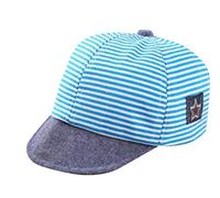 Gorro de béisbol a rayas para bebé recién nacido, de algodón, con visera suave, protección solar, para primavera, verano, viajes, anti UV, sombrero de sol, Snapback ajustable, para bebé de 3 a 12