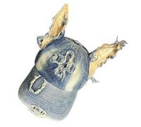 Gorro de béisbol con orejas de perro para adultos, estilo punk, envejecido, resistente al sol, estilo Doberman, para actividades al aire libre