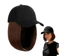 Gorro de béisbol para mujer, extensión de cabello de aspecto natural integrado, accesorio de viaje ligero y plegable, sombrero de viaje de calidad, para vacaciones al aire libre, picnic, ocio