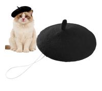 Gorro de boina de gato - Gorro ajustable para mascotas, sombrero de perro , para actuaciones teatrales, , cosplay, espectáculos, reuniones familiares, bailes de máscaras, festivales y