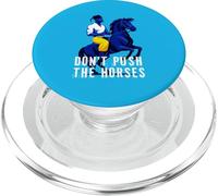 Gorro de boxeo divertido con texto en inglés "Don't Push The Horses" PopSockets PopGrip para MagSafe
