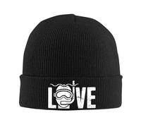 Gorro de Buceo Personalizado Love Sbuceo Gorra de Punto Hip Hop Hombres Mujer Unisex Adulto Invierno Cálido Gorros Gorros