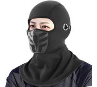 Gorro de cabeza completa, resistente al viento y cómodo, máscara para ciclista, para moto, deporte, fitness, montañismo, ciclismo y esquí, Negro , L