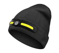Gorro de cabeza recargable con luces COB y XPE, tapa de invierno cálida de carga tipo C para camping, senderismo, correr, batería de 1200 mAh