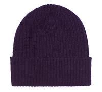 Gorro de Cachemira 100% en 3 Capas, Fabricado en Escocia, Púrpura, talla nica