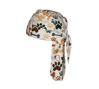 Gorro de calavera con estampado de huesos de perro, de secado rápido, ligero, transpirable, talla única, para adultos