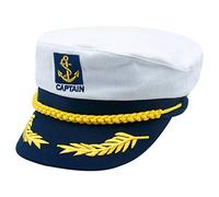 Gorro de capitán marinero para niños, gorra de capitán ajustable, gorro de cosplay, sombrero de fiesta para niños, sombrero de marinero blanco, gorra para viajes por mar, fiestas de cosplay y
