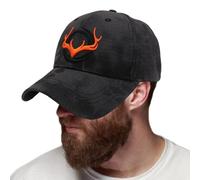 Gorro de caza de ciervos, gorro de camuflaje de algodón | Talla única, patrón de camuflaje ajustable, 0,18 libras, bordado, transpirable, sombrero de protección solar para viajes con vida silvestre y