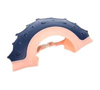 Gorro de Champú Infantil con Diseño de Tiara, Azul, Ajustable | Tpe y Plástico, Doble Hebilla Trasera, Protege Ojos y Oídos, para Baño Infantil y Lavado del Cabello