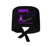 Gorro De Chef Esperanza De Sanación: Concientización sobre El Leiomiosarcoma Regulable Gorro De Cocina Unisex Sombrero De Trabajo para Pelo Largo Chef Cocina