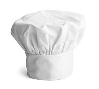 joeji's Kitchen Gorro de Chef (polialgodón, tamaño Ajustable, con Banda elástica), Color Blanco, Blanco, L