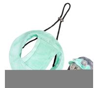 Gorro De Cubo para Gato | Gorro Ajustable para Gato con Agujeros para Orejas - Visera Transpirable De Protección Solar para Cumpleaños Disfraces Exteriores Camping Playa Parque Jardín