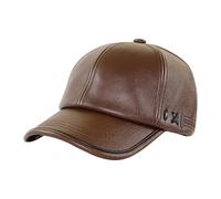 Gorro de cuero PU - Gorra retro ajustable, sombrero de equitación estilo motor, gorro de deportes al aire libre unisex, equipo de senderismo transpirable, gorro de viaje ley