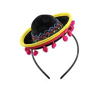 Gorro de Día de Muertos, diadema para disfraz de mexicanos, disfraz de festival de mexicanos, diadema para el pelo, fácil de llevar, para adultos, niños, mascotas, mexicanos, diadema novedosa