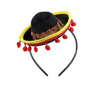 Gorro de Día de Muertos, diadema para disfraz de mexicanos, disfraz de festival de mexicanos, diadema para el pelo, fácil de llevar, para adultos, niños, mascotas, mexicanos, diadema novedosa