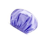 Gorro de dormir femenino para baño, ducha, gorras, a prueba de aceite, grueso, a prueba de polvo, cubierta para la cabeza de niña, color morado