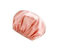 Gorro de dormir para mujer, impermeable, para ducha, a prueba de aceite, grueso, a prueba de polvo, accesorios para la cabeza de niña, arcoíris, rosa