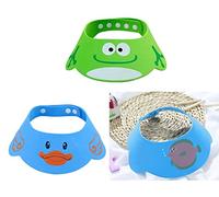 Gorro de Ducha Bebé,3 PCS Ajustable Gorro de Champú Gorro de Ducha de silicona Sombrero Protección de Ojos para Bebé Sombrero Champú Evite que el Agua Fluya a Ojos y de la Cara