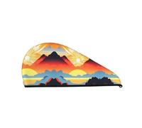 Gorro de ducha brillante de amanecer: buen rendimiento de absorción de agua y es adecuado para hadas con todo tipo de tipos de cabello