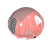 Gorro de ducha con estampado de amor para el día de San Valentín, reutilizable, doble capa, transpirable, de secado rápido, perfecto para el hogar, spa, hotel y viajes