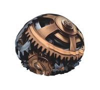 Gorro de ducha con estampado de engranajes steampunk, gorro reutilizable con forro y banda elástica con dobladillo elástico