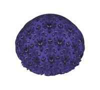 Gorro de ducha con estampado Ghost Swarm para hombre y mujer, reutilizable, doble capa, impermeable, duradero, transpirable