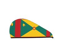 Gorro de ducha con la bandera de Granada: buen rendimiento de absorción de agua y es adecuado para hadas con todo tipo de tipos de cabello