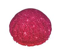 Gorro de ducha con lentejuelas degradadas, gorro de baño estampado brillante, impermeable, reutilizable, gorro de ducha para mujeres y hombres, gorros de baño para el cabello