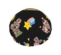 Gorro de ducha Cute Koala Gorros de baño Gorro de pelo impermeable Gorros de ducha ligeros de doble capa para mujeres, hombres, niños y adolescentes