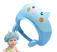 Gorro de ducha de 29 x 26 cm, gorro de baño de protección ajustable, cómodo de llevar, gorros de ducha para niños, protector de champú