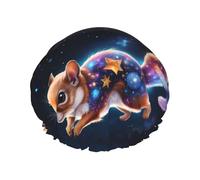 Gorro de ducha de doble capa reutilizable con diseño de ardilla de río, gorro de ducha grande, gorro de ducha para mujeres, gorro de ducha con forro de PEVA y cuerda elástica