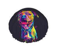 Gorro de ducha de doble capa reutilizable para mujer, gorro de ducha grande para mujer, gorro de ducha con forro de Peva y cuerda elástica