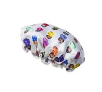 Gorro de ducha de tela, impermeable, unisex, fácil de limpiar, ajuste cómodo, elástico, para uso diario, unisex