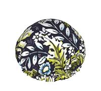 Gorro de ducha Era victoriana Arte floral Gorro de baño reutilizable Gorro de baño elástico Gorro de ducha Suave impermeable para gorras de cabello de todas las longitudes de cabello