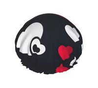 Gorro de ducha estampado Elegantly Happy Valentine's Day2, suave, ligero, gorro de ducha para mujer, ecológico, transpirable