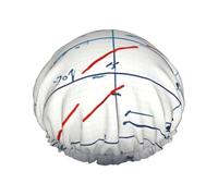 Gorro de ducha/gorro para el pelo lavable y reutilizable con estampado de fórmulas matemáticas y forro elástico que se adapta a todos los largos de cabello