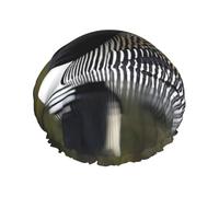 Gorro de ducha/gorro para el pelo lavable y reutilizable con estampado de pájaros de Loon Nature, con forro y elástico que se adapta a todos los largos de cabello