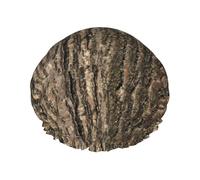 Gorro de ducha impermeable con banda elástica, gorro de ducha reutilizable de doble capa para mujer,corteza de árbol