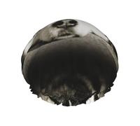 Gorro de ducha impermeable con banda elástica, gorro de ducha reutilizable de doble capa para mujer,Husky siberiano