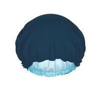Gorro de ducha impermeable con banda elástica, gorro de ducha reutilizable de doble capa para mujer,La orca soñadora