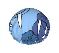 Gorro de ducha impermeable con banda elástica, gorro de ducha reutilizable de doble capa para mujer,Muro de morsa