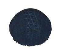 Gorro de ducha impermeable con banda elástica, gorro de ducha reutilizable de doble capa para mujer,Sashiko The Collection Sampler