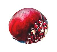 Gorro de ducha impermeable de doble capa granada para mujeres y hombres, protección del cabello para baño, máscaras faciales, spa