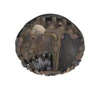 Gorro de ducha impermeable de doble capa Steampunk Mechanical Gears para mujer, accesorio de baño duradero, ligero y portátil para cabello largo
