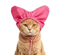 Gorro de ducha impermeable para perros con diseño de corazón, vendaje protector para la oreja y gorro para bañarse | Orejeras ajustables para cachorros para nadar y cuidar el pelaje | Baño