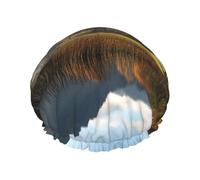 Gorro de ducha impermeable reutilizable para mujer, diseño del parque nacional del distrito de los lagos, cubierta elástica para el cabello, para baño, spa, viajes y uso diario