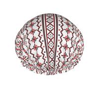 Gorro de ducha impermeable rumano clásico de Europa del Este, Gorro de baño elástico Gorro de baño de protección ambiental Gorros de baño para el cabello, Capas impermeables dobles Gorro de ducha de