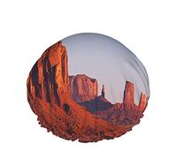 Gorro de ducha Monument Valley, gorro de baño repelente al agua, poliéster elástico duradero reutilizable para hombres y mujeres, 4,3x10,6 pulgadas